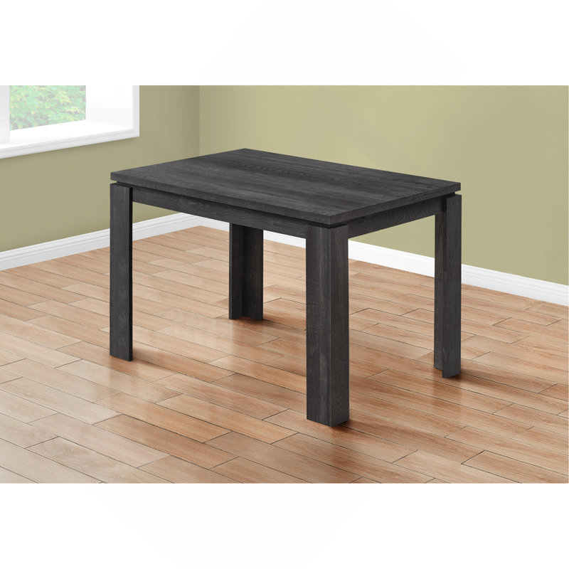 Dining Table, 48" Rectangular, Small, Kitchen, Dining Room, Black Laminate, Contemporary, Modern
