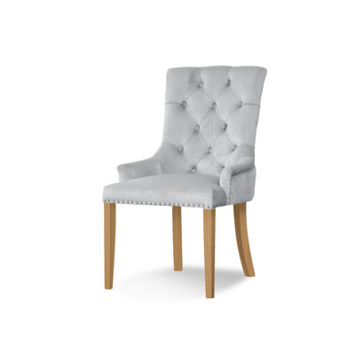 August 49cm H Tufted Velvet Upholstered Side Chair