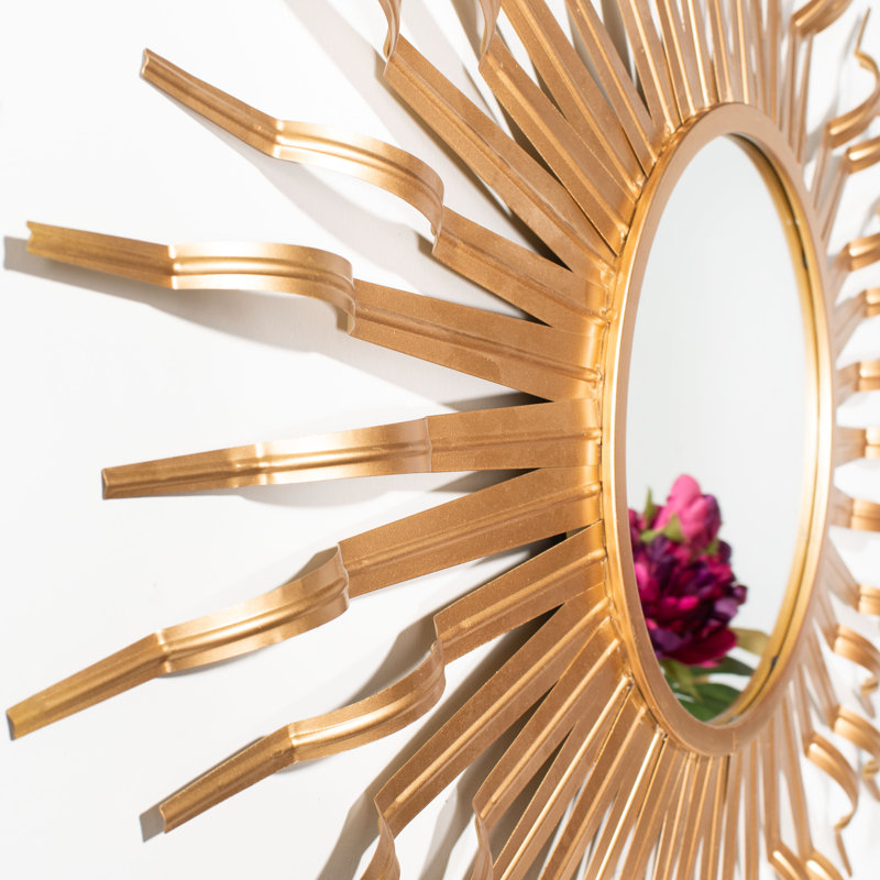 Miroir d'appoint Fabiana Sunburst, Or