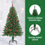 vidaXL Artificial Christmas Tree with 150 LEDs with Stand Green-609954520