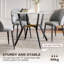 Lamberto Round Metal Base Dining Table-466641098