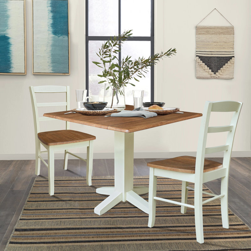 Irsah 3 Piece Drop Leaf Dining Set