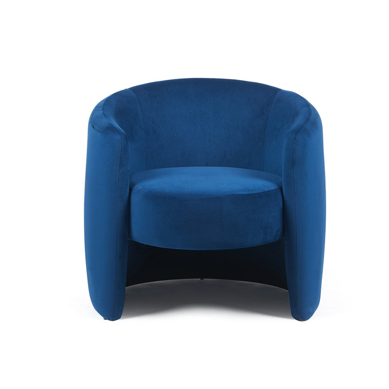 Dylan Velvet Occasional Chair, Dark Navy