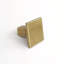 Lora 1-3/16" Square Knob in Aged Brass