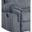 Canapé inclinable en velours gris Zubaida-136509671