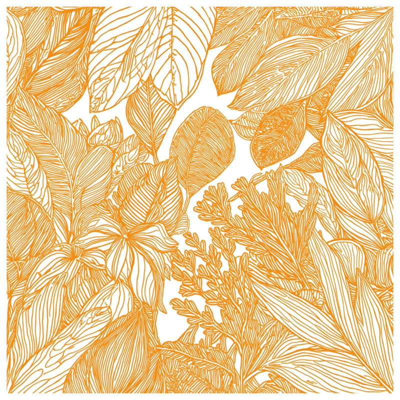 Tapis de bain à feuilles détaillées, L 24 po x L 17 po