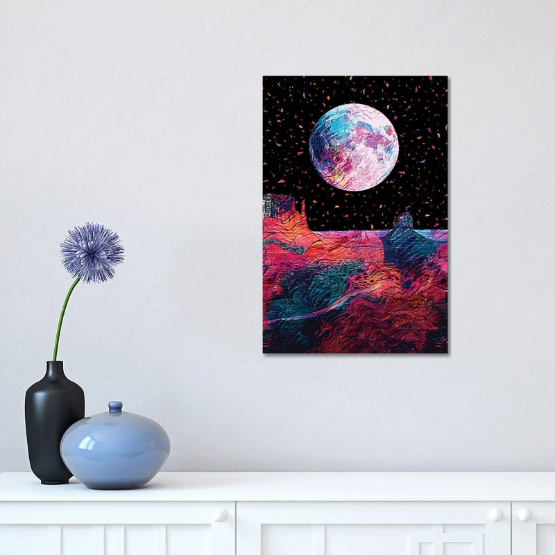 Full Moon XI 1 Piece Wrapped Canvas Wall Art, 30.48 cm H x 45.72 cm W