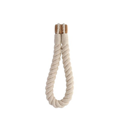 Twisted Curtain Tieback with Magnetic Closure 19.75 x 0.75 in