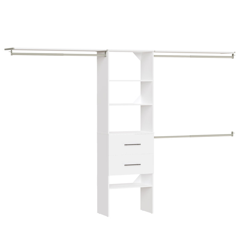 Suitesymphony Wardrobe Organiser System Up To 3m Wide Including Drawers And Hang Rails