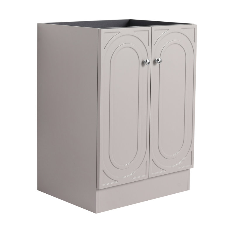Meuble-lavabo autoportant sans lavabo, Vert foncé