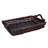 Rectangular Wicker Basket with Wooden Base, Medium Sized Wide Shelf Basket for Decorative Storage, Gift Basket Wood for Home or Wedding Decor-313262994