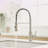 Kitchen Faucet With Pull Down Sprayer Stainless Steel Single Handle Pull Out Spring Sink Faucets-118388130