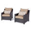 Chaise de patio avec coussins Sunbrella Fionnula-19504844