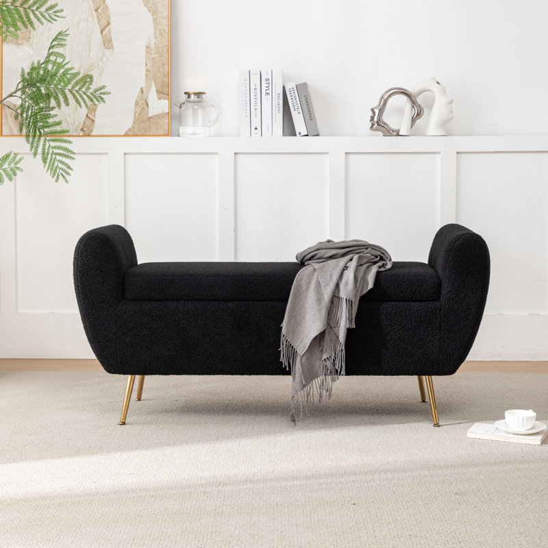 Banc de rangement Kaybree, Noir, noir, noir, noir