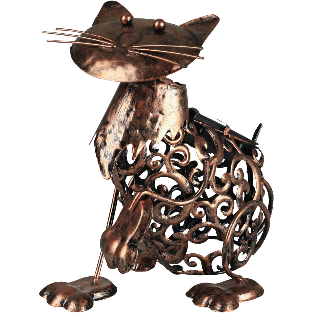 Melton Metal Garden Led Cat Statue