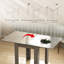 Extendable Dining Table with Steel Base
