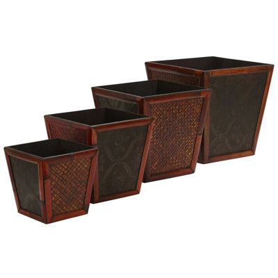 Aissata Wood Pot Planter