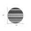 Tapis noir rond 8 po