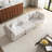 3 - Piece Upholstered Beige Corduroy Modular Sectional with Pillow Back and Solid Wood Legs-1349261308
