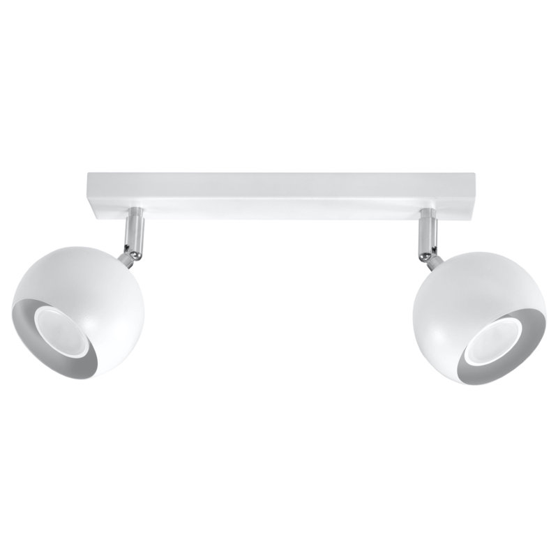 Caraballo Spotlight, White, 15cm H x 30cm W x 10cm D