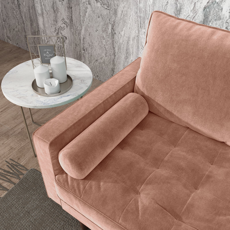 Christner 58'' Velvet Loveseat, Rose