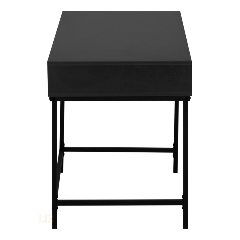 Modern Minimalist Computer Desk, Black