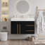 Meuble-lavabo mural 36 po avec lavabo en céramique et comptoir en marbre-834704353