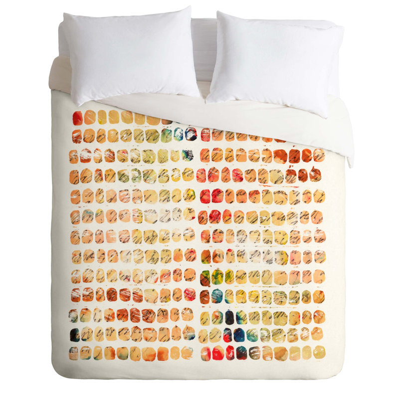 Ensemble de housse de couette Funny Blocks, Housse de couette pour grand lit et 2 taies décor