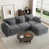 Gray Chenille
