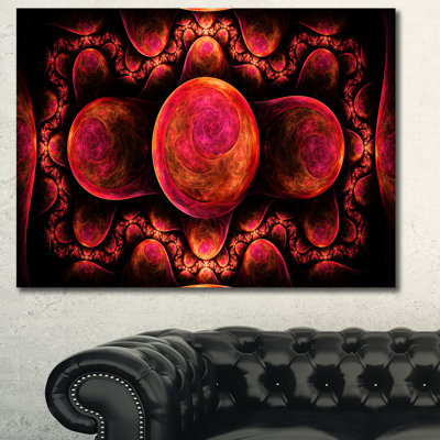 " Red Exotic Fractal Pattern "