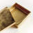 Sand-Cast Aluminum Lidded Storage Boxes in Gold, Set of 2