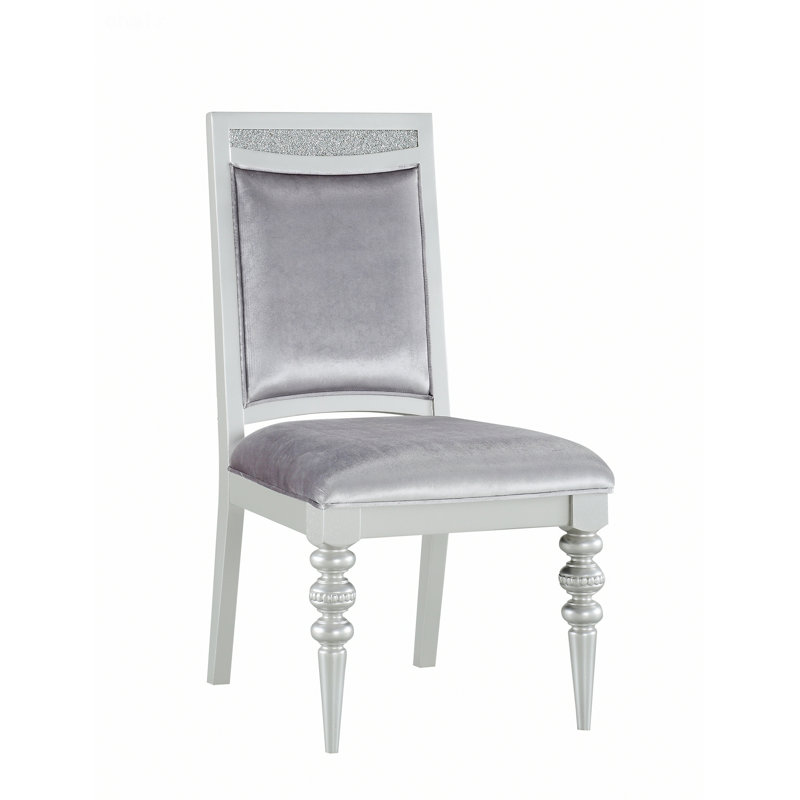 Chaise d'intérieur, ensemble de 2 chaises d'appoint, chaises sans accoudoirs à cadre en bois