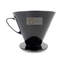 Size 6 Black Plastic Coffee Filter Cone
