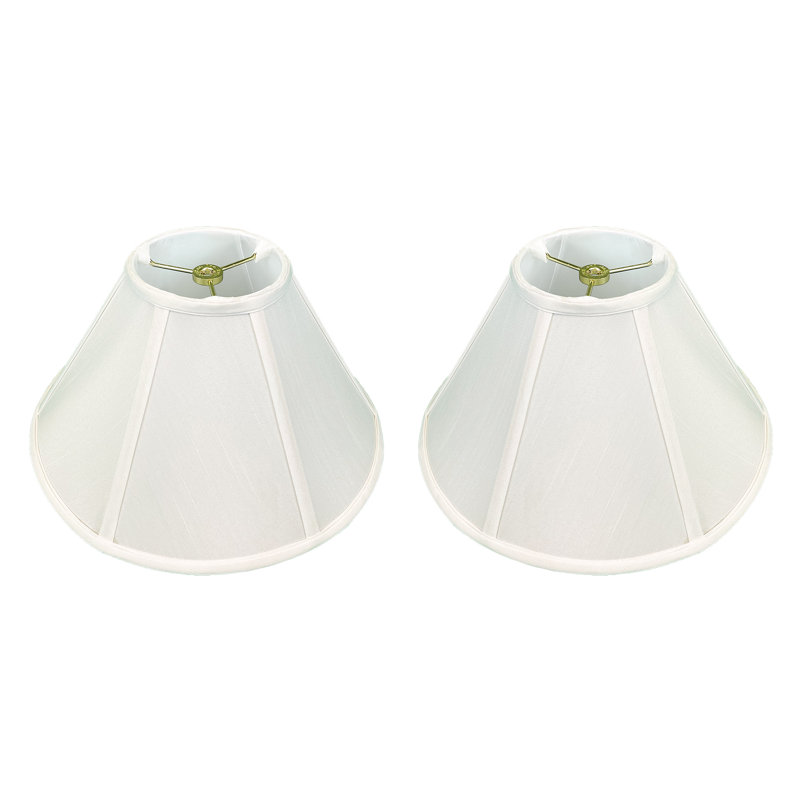 Royal Designs, Inc. BSO-706-20WH-2 Coolie Empire, abat-jour de base, 7 x 20 x 12,5, blanc, paquet de 2, Blanc