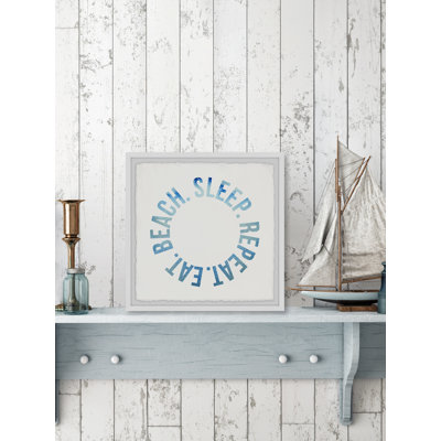 Eat Beach Sleep Repeat II - Single Picture Frame Print