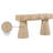 Hofmann Oak Veneer Console Table-2120844979
