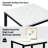3-Tier Ladder-Shaped Chair Side Table with Storage Shelf