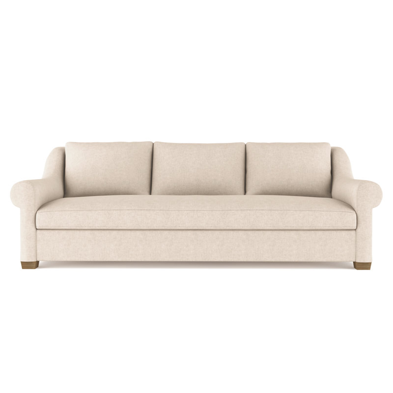 Canapé Thompson, Velours moelleux huître, H 32 po x l 120 po x P 41 po, Naturel