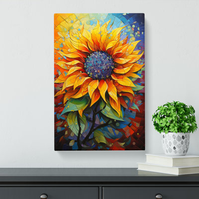 Sunflower Hard Edge - No Frame Print