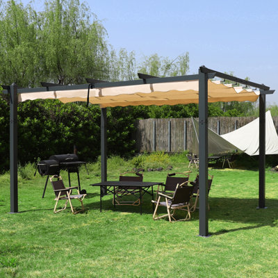 Aluminum Pergola with Canopy