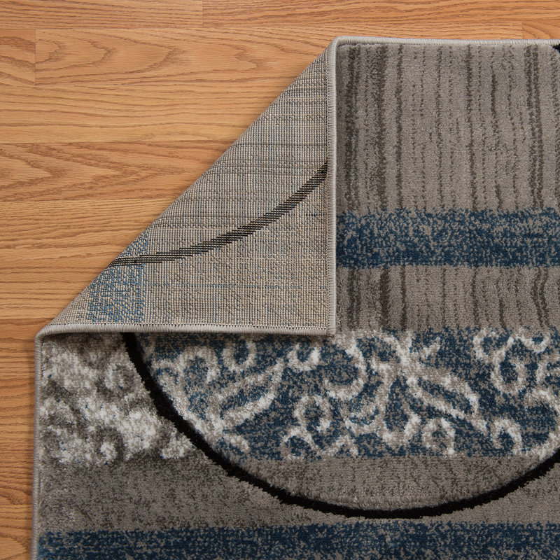 Tapis gris Ponca, 1 pi 10 po x 3 pi