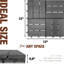 9 tuiles de terrasse de patio en bois d'acacia 9 pi-130073923