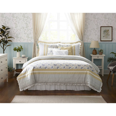 Elegant 9-piece Cotton Bedding Sets, Farmhouse Style For Cozy Bedrooms