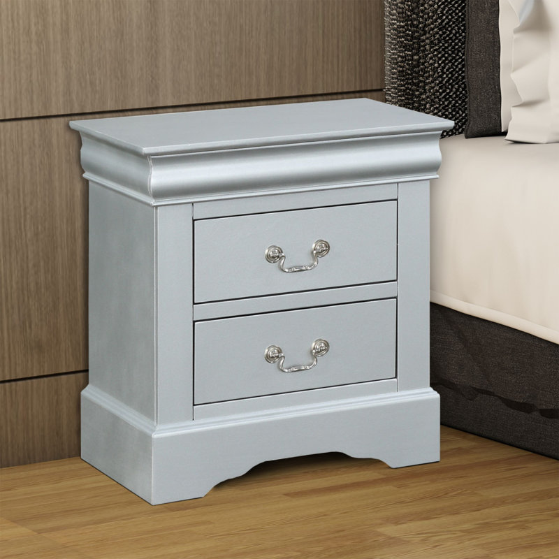 Faryn 21.6'' W Nightstand, Platium