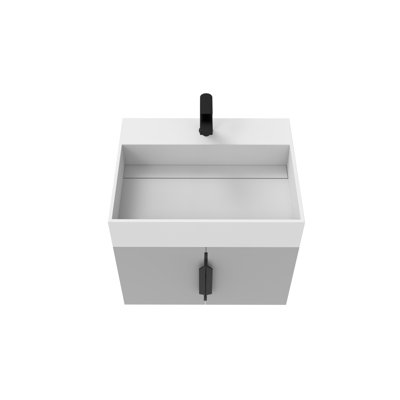 Ensemble de meuble-lavabo simple 24 po avec surface solide Amazon