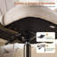 Chaise de bureau moderne rembourrée, chaise de bureau à dossier coquille, chaise de bureau pivotante réglable-106693447