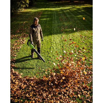 20V Wireless Leaf Blower & String Trimmer Combo, 12" Adjustable Weed Wacker, 550CFM 130MPH