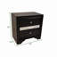 Table de chevet 2 tiroirs en bois