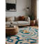 Tapis gris lavable à la machine-785450863