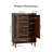 24 Pairs Shoe Cabinet with Slatted Doors, Wood Shoe Organizer with 7 Tier Adjustable Shelves for  Entryway,Living Room-925212079